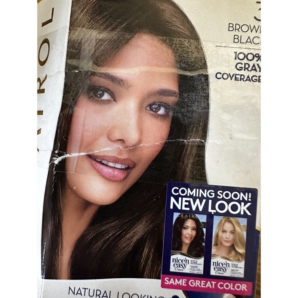 Clairol Nice'n Easy Permanent Hair Color Creme, 3‎ Brown Black, 3 PK - Picture 2 of 3